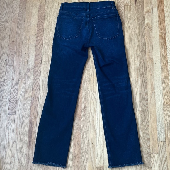 DL1961 Mara Straight Mid Rise Instascult Ankle Dark Wash Jeans 25 - Picture 4 of 4